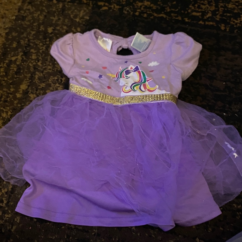 Kidgets Purple Unicorn Dress